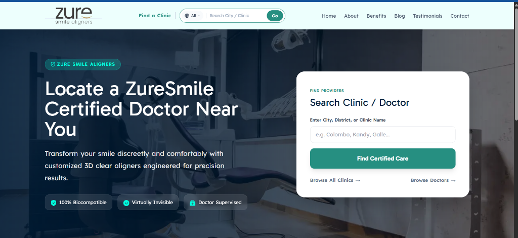 ZureSmile Doctor and Clinic Management Web Application